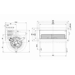 Центробежный (радиальный) вентилятор ebmpapst D2E133AB0150