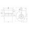 Центробежный (радиальный) вентилятор ebmpapst D2E133CI3322
