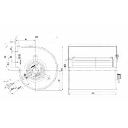 Центробежный (радиальный) вентилятор ebmpapst D2E133DM4701