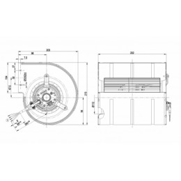 Центробежный (радиальный) вентилятор ebmpapst D2E133DM5260