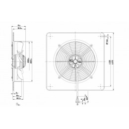Осевой вентилятор ebmpapst W2E250DE6502