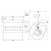 Центробежный (радиальный) вентилятор ebmpapst D2E133DM52D4 (255/0,26 кВт) 2000 об/мин