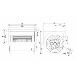 Центробежный (радиальный) вентилятор ebmpapst D2E146AA0343