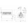 Центробежный (радиальный) вентилятор ebmpapst D2E146AP4714