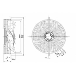 Осевой вентилятор ebmpapst S3G350AN0132