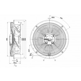 Осевой вентилятор ebmpapst W3G400CC2252