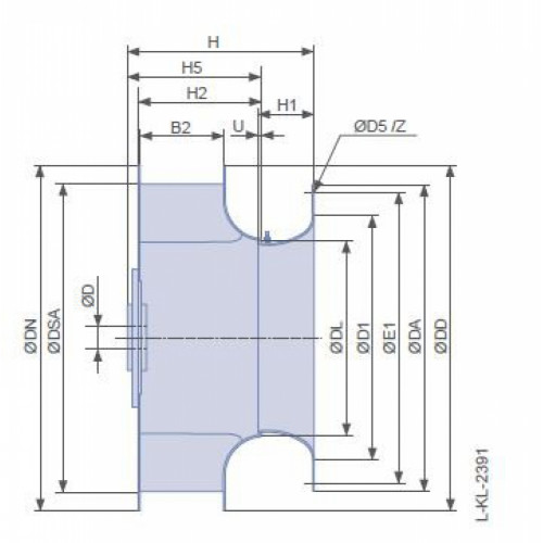 Рабочее колесо Ziehl-Abegg RH25C.1R/SM12-1 арт.112262 с зажимной ступицей