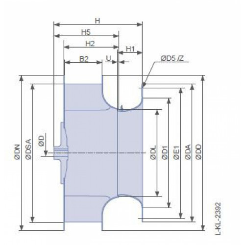 Рабочее колесо Ziehl-Abegg RH11C.4R/NS08 арт.114158 с нерегулируемой ступицей