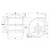Центробежный вентилятор ebmpapst D4E180CA0202