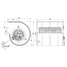 Центробежный вентилятор ebmpapst D2E133DM52E1~(255/0,26 кВт) 2000 об/мин