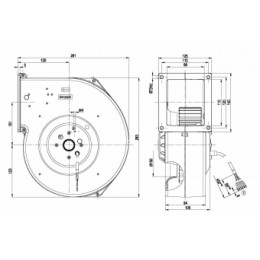 Центробежный вентилятор ebmpapst G2D180AE0201