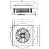 Вентилятор Bahcivan BACF 800 крышный с горизонтальным выбросом