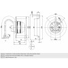 Вентилятор Ebmpapst R2E108-AA01-05 центробежный