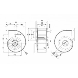 Центробежный (радиальный) вентилятор ebmpapst G4D180BD2816
