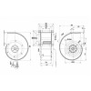 Центробежный (радиальный) вентилятор ebmpapst G4D180BD2817