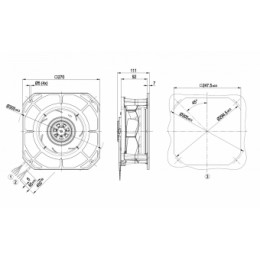 Центробежный (радиальный) вентилятор ebmpapst K3G220RD5303