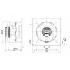 Центробежный (радиальный) вентилятор ebmpapst K3G355RJ7501
