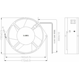 Вентилятор компактный Krubo K-AC172-W230-27