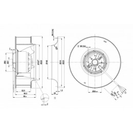 Центробежный вентилятор ebmpapst R2E225BD9264