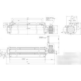 Тангенциальный вентилятор ebmpapst QLK45/3000A56-2524L-98hn