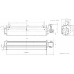 Тангенциальный вентилятор ebmpapst QLK45/3000A58-2513L-228aaz