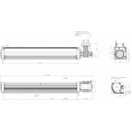 Тангенциальный вентилятор ebmpapst QL3/3000A2-2118LH-455ca