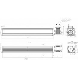 Тангенциальный вентилятор ebmpapst QL3/3500A2-2124LH-443-ds