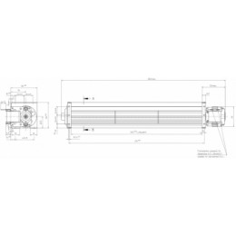 Тангенциальный вентилятор ebmpapst QL4/3000A26-2112LH-445 ck