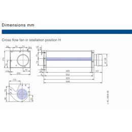 Тангенциальный вентилятор Ziehl-Abegg QK10A-2DM.48.FK