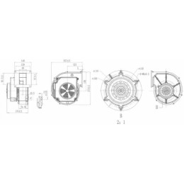 Центробежный вентилятор Krubo K-AC170-B415W