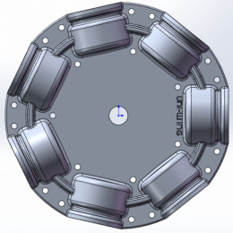 Ступица (HUB) W-7 осевого вентилятора