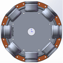 Ступица (HUB) W-8 осевого вентилятора