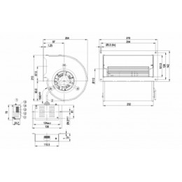 Центробежный (радиальный) вентилятор ebmpapst D1G133DC5516