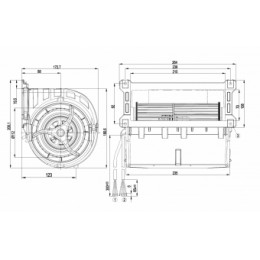 Центробежный вентилятор (радиальный) ebmpapst D3G133LU0101