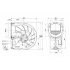 Центробежный (радиальный) вентилятор ebmpapst D3G160FQ1705