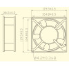 Вентилятор компактный Krubo K-AC12038B2HT