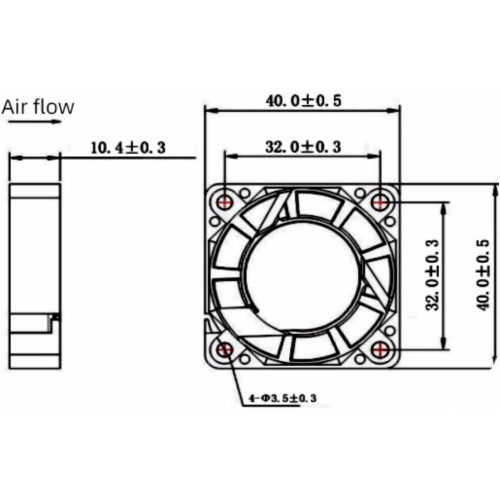 Вентилятор компактный Krubo K-DC4010-A12-54