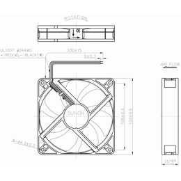 Вентилятор компактный Sunon EEC0251B1-000U-A99