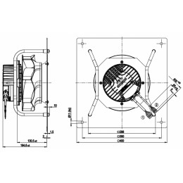 Центробежный (радиальный) вентилятор ebmpapst K3G250RR02I2