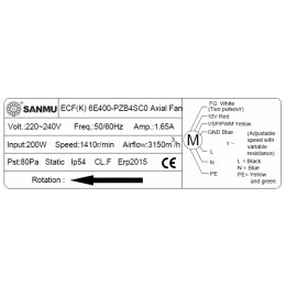Центробежный вентилятор Sanmu ECF(K)6E400-PZB4SC0