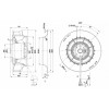 Центробежный вентилятор ebmpapst R2D250RA1018