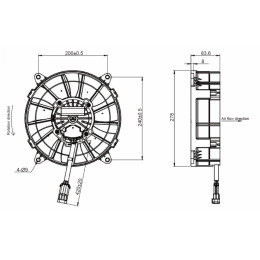 Вентилятор компактный Krubo K-DC260-A24-13