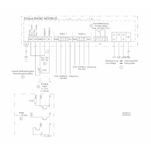 Осевой вентилятор Ziehl-Abegg ZN091-ZIL.GL.V5P1