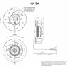 Центробежный вентилятор MES M42-2 250X56-R TP CL.F