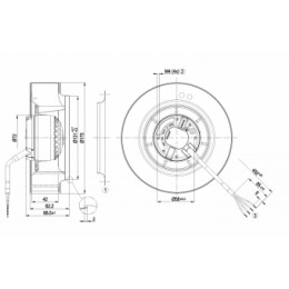 Центробежный вентилятор ebmpapst R2E175AR7005