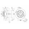 Центробежный (радиальный) вентилятор ebmpapst R3G225RH1901