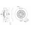 Центробежный (радиальный) вентилятор ebmpapst R3G250RD1703