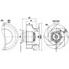 Центробежный вентилятор Krubo K-AC250-R380-28