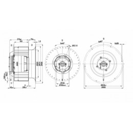 Центробежный вентилятор ebmpapst R6D400CM0501