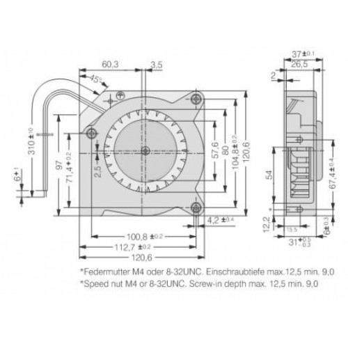 Вентилятор Ebmpapst RL90-18/14N компактный DC 24B